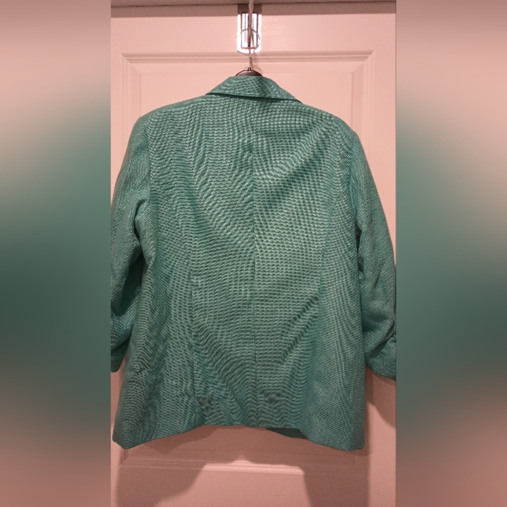 Cold Water Creek Teal Women's Blazer - Picture 2 of 5